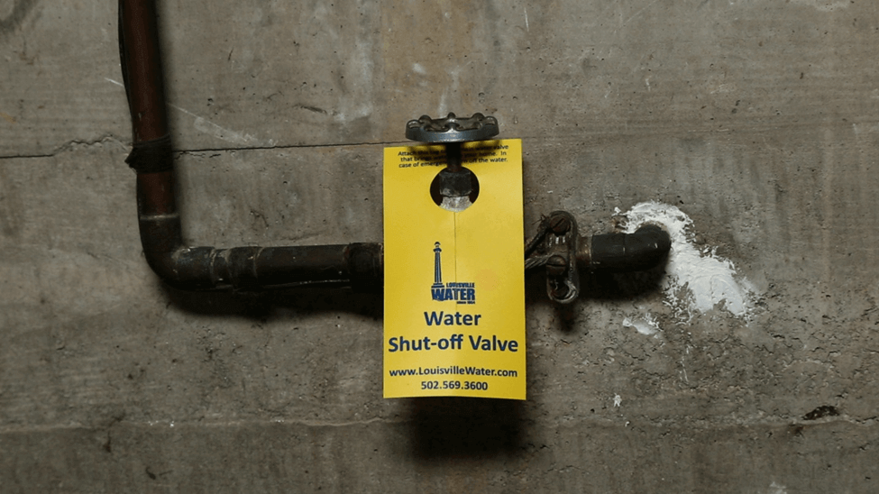 water shut-off tag